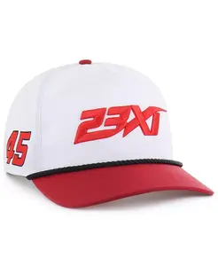 Мужская белая/красная шапка Tyler Reddick 23XI Rope Hitch Adjustable '47 Brand