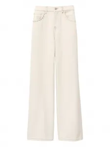 Ошеломительные брюки с декоративными элементами Ba&Sh, светло-бежевый