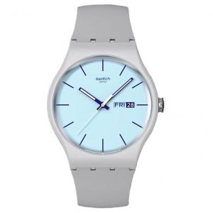 SWATCH Часы Unisex 41mm Blue Watch SO29M702, Blue Dial