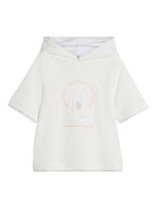 Детская толстовка с короткими рукавами Brunello Cucinelli Brunello Cucinelli Kids, нейтральный