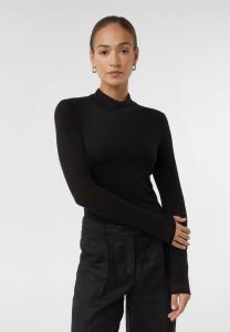 Топ comma Long sleeved top, Schwarz/Black