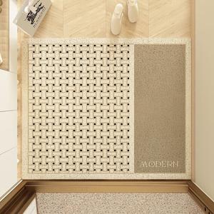 Budis Ковер 40х60 см для прихожей, современный минимализм, плетеный стиль A