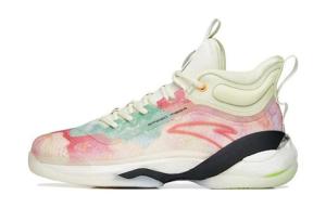 Детские баскетбольные кроссовки GS High-top Princess Green/Ivory White/розовый Anta Kids