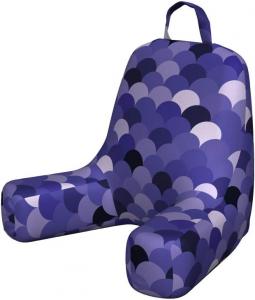 Чехол для подушки для чтения Lunarable Mermaid Scale, мультяшный дизайн, геометрический узор, круглые элементы в кварцевых тонах, мягкая набивная наволочка из ткани, маленький размер, разноцветный., Multicolor