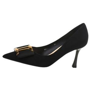 QITUMAUL Тонкие каблуки на шпильке черные, цвет Black[Heel Height 8.5cm]