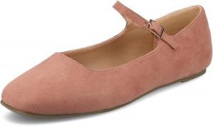 Женские туфли-лодочки Journee Carrie среднего и широкого размера с ремешком и пряжкой Journee Collection, розовый