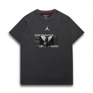 Футболка Unisex Dark Gray серии DIR FIT Quick drying Jordan, темно-серый