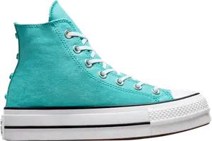 Кроссовки Wmns Chuck Taylor All Star Lift Platform High 'Stars', бирюзовый