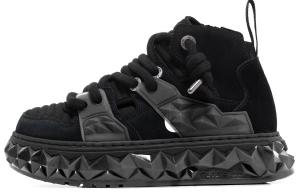 Кроссовки OETZI Skateboarding Shoes Unisex Mid-top Black, черный