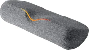 Подушка для шеи из пены с эффектом памяти, эргономичная подушка для шейного отдела позвоночника, 46×18×9,5 см, снимает боль и напряжение в шее, серая Dopwii