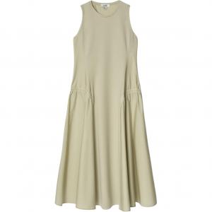 COS Женское платье без рукавов зеленое