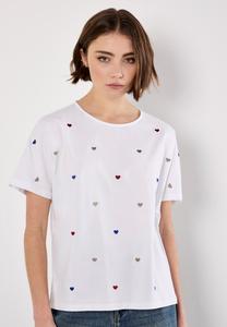 Футболка Apricot EMBROIDERED HEART, White