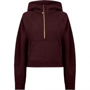 Свитшот серии Scuba для женщин Lululemon, красный золотой