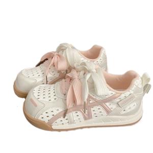 GULIA Женские дышащие розовые низкие повседневные туфли устойчивые к истиранию, цвет Breathable Pink