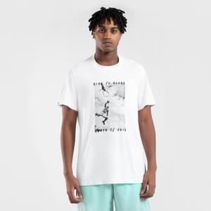 Баскетбольная футболка для взрослых TS500 Signature - белая Tarmak