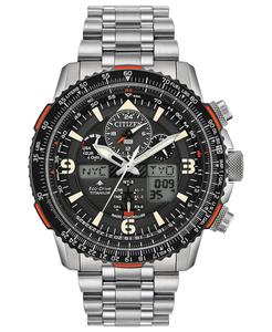 Мужские аналогово-цифровые часы Eco-Drive Promaster Skyhawk A-T с титановым браслетом, 45 мм Citizen