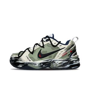 Air Monarch 4 Red Star, Camouflage, Vintage, Distressed Abrasion Resistant низкие массивные кроссовки Unisex Nike, зеленый
