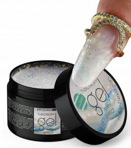 Excellent Pro Thixotropy Milky Hexagon Builder Gel с блестками 50 г