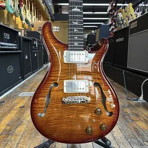 Электрогитара Paul Reed Smith Hollowbody II Piezo 10-Top, цвет Dark Cherry Sunburst, в жестком кейсе