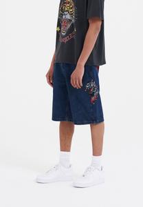 Джинсовые шорты HELL CATS DIAMANTE JORTS Ed Hardy, синий деним