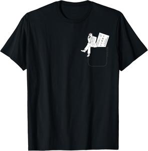 Футболка Crayon Shin-chan Pocket Hiroshi, черная Crayon Shinchan