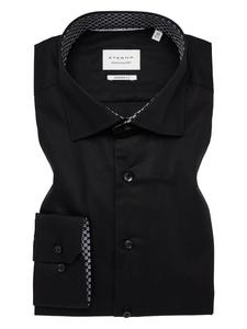 Рубашка с длинными рукавами черного цвета Eterna