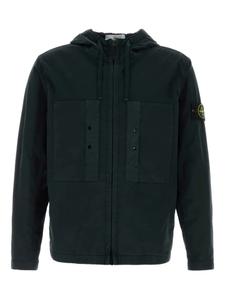 Куртка с капюшоном из джерси Stone Island, черный