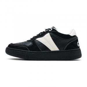 Износостойкие низкие кроссовки для скейтбординга унисекс Ancient finches, Black