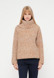 Джемпер Selected Femme SLFCHICAGO SPLIT ROLL NECK, Golden Brown/Light Brown