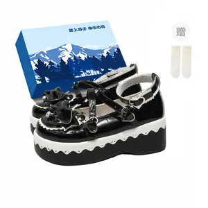 Fawn Miri Туфли Мэри Джейн для женщин на платформе черные эксклюзивная коробка с носками, цвет Black-Exclusive Shoe Box-Includes Socks