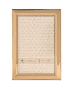 Рамка для картины из золотистого металла - классический скос - 4" x 6" Lawrence Frames, gold