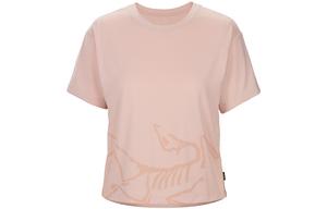 SS22 Футболка с втачным рукавом для женщин Arcteryx, cherry blossom розовый/desert salt