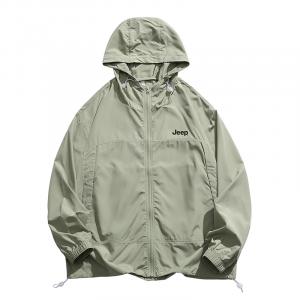 Jeep Сверхлегкая дышащая быстросохнущая одежда с защитой от ультрафиолета для активного отдыха унисекс, Matcha Green (Cooling Sensation Comfortable, Efficient Sun Protection)