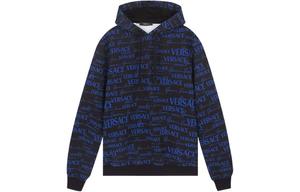 VERSACE Мужская синяя толстовка