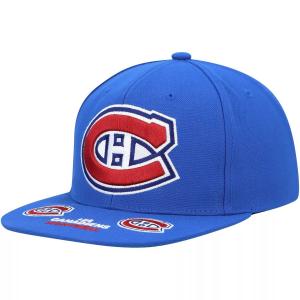 Мужская кепка Mitchell & Ness Blue Montreal Canadiens Vintage Hat Trick Snapback Hat