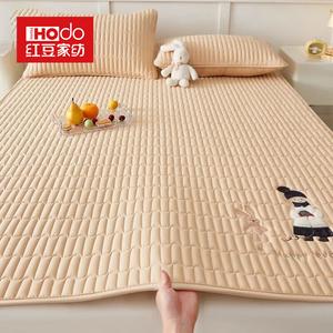 Red Bean Home Textiles Наматрасник хлопковый стеганый 120х200 см, 2 предмета (матрас + наволочка), цвет Adorable Girl - Milk Coffee