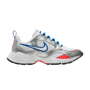 Кроссовки Nike Wmns Air Heights Metallic Silver Flash Crimson Blue, серебряный