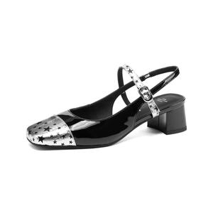 Туфли на высоком каблуке для женщин FMM, White & Silver