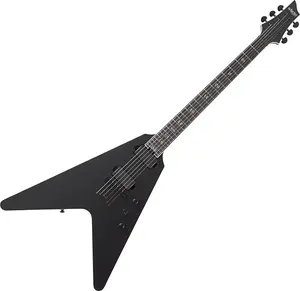 Электрогитара Schecter V-1 SLS Elite Evil Twin в сатиновом черном цвете