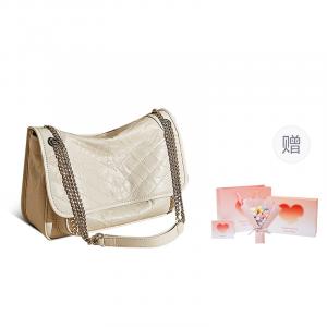 Marino Orlandi Кожаная сумка через плечо на цепочке среднего размера черная женская, White Box Limited Edition