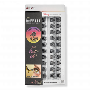 Накладные ресницы imPRESS, пушистые, сменный набор. Kiss