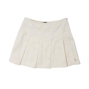 Нью-Йорк Янкиз джинсовая короткая юбка женская темный крем MLB, темный кремовый