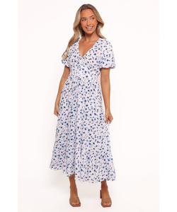 Женское макси-платье Roberts - голубое с мелким цветочным принтом Petal and Pup, Blue ditsy floral