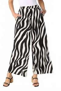 Широкие струящиеся брюки Gracie черного/серо-коричневого цвета Coco + Carmen, черный/серо-коричневый