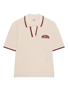 Рубашка поло с контрастной отделкой Gcds, нейтральный