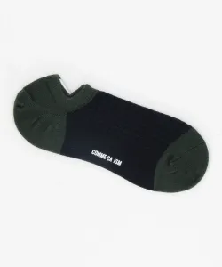 Клетчатые носки до щиколотки, выполненные методом иглопробивания Comme Ca Ism, цвет Navy