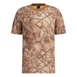 Футболка adidas National Geographic Graphic Tencel Short Sleeve Tee 'Brown', коричневый