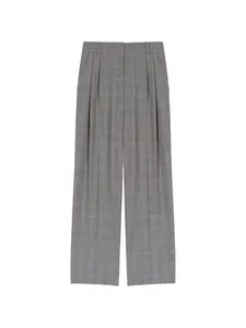 Брюки в клетку Maje, серый