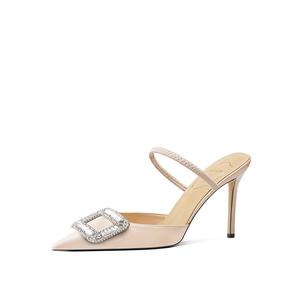 Zubumei Тонкие каблуки на шпильке для женщин в нюдово-розовом цвете, цвет Nude Pink