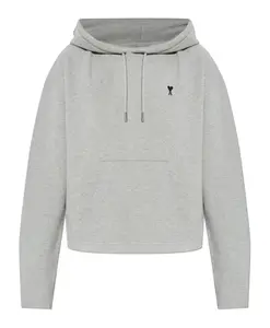 Толстовка с логотипом Ami Paris, серый